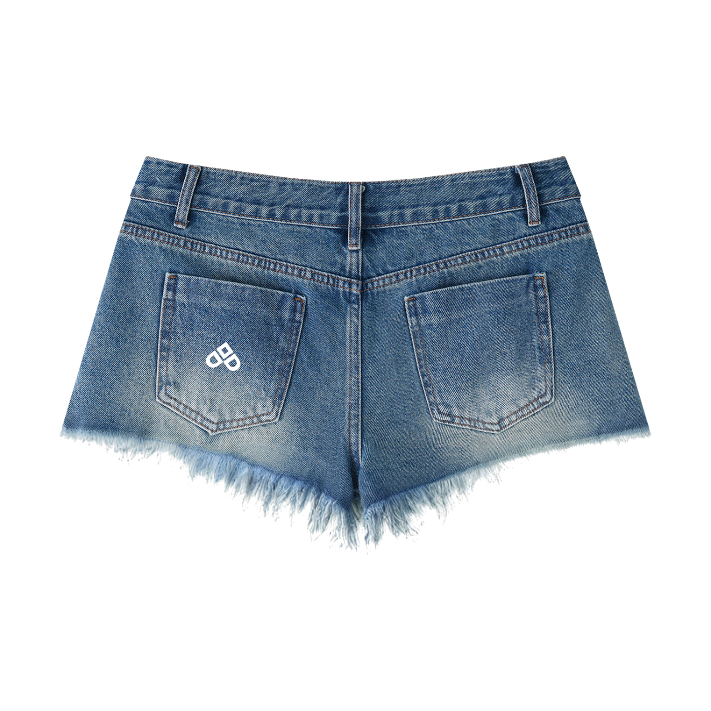 Ripped Denim Shorts