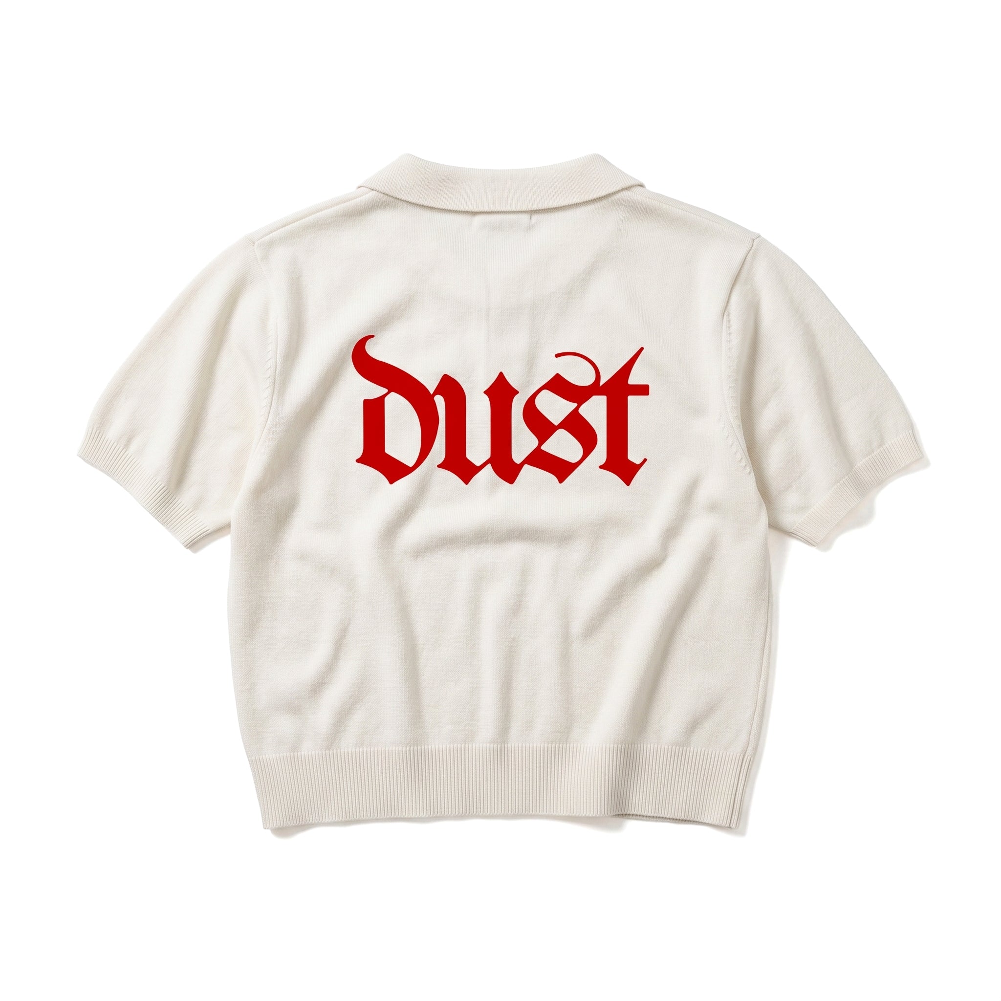 Cropped Knit Logo Polo