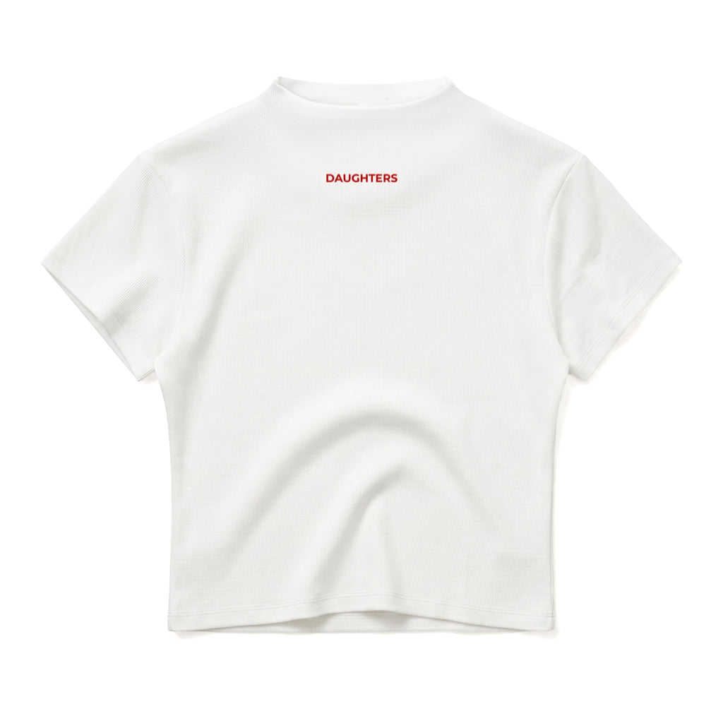 Mock Neck Logo Top