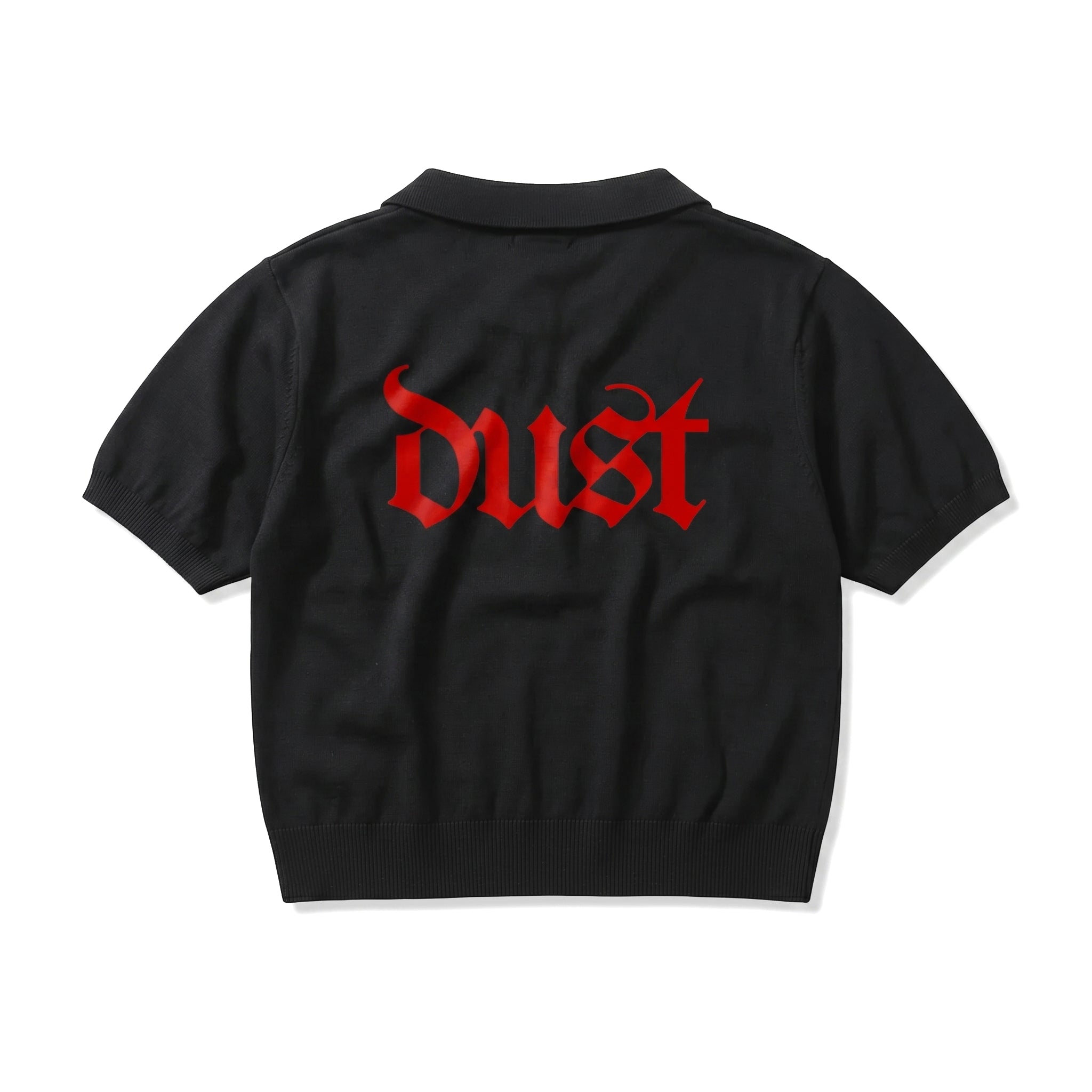 Cropped Knit Logo Polo