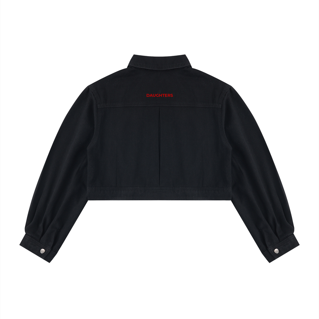Crop Logo Denim Jacket