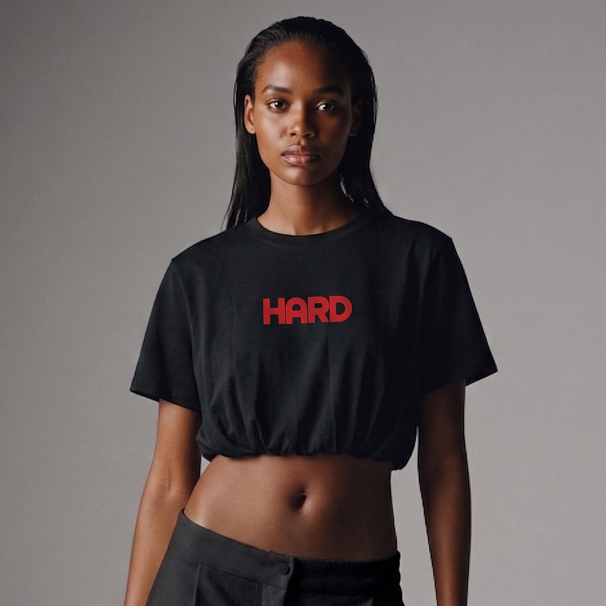 HARD Ruched Cropped Top
