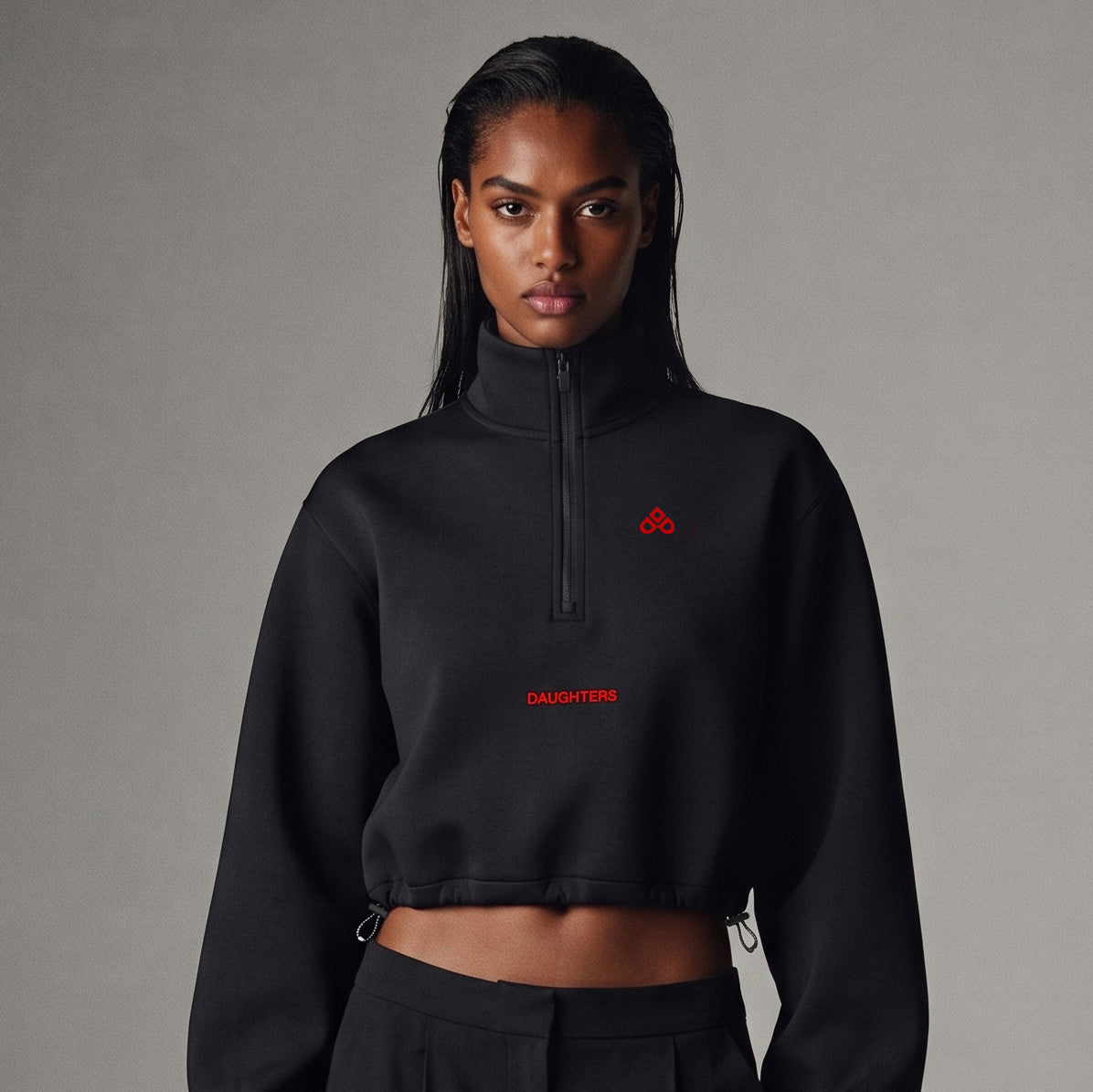 HARD Mock-Neck Quarter-Zip