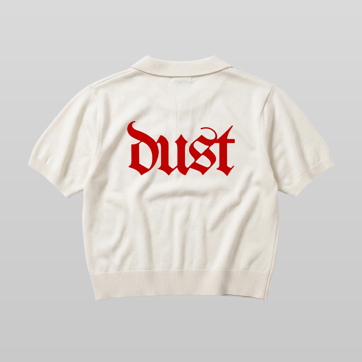 Cropped Knit Logo Polo