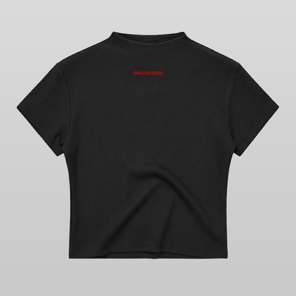 Mock Neck Logo Top