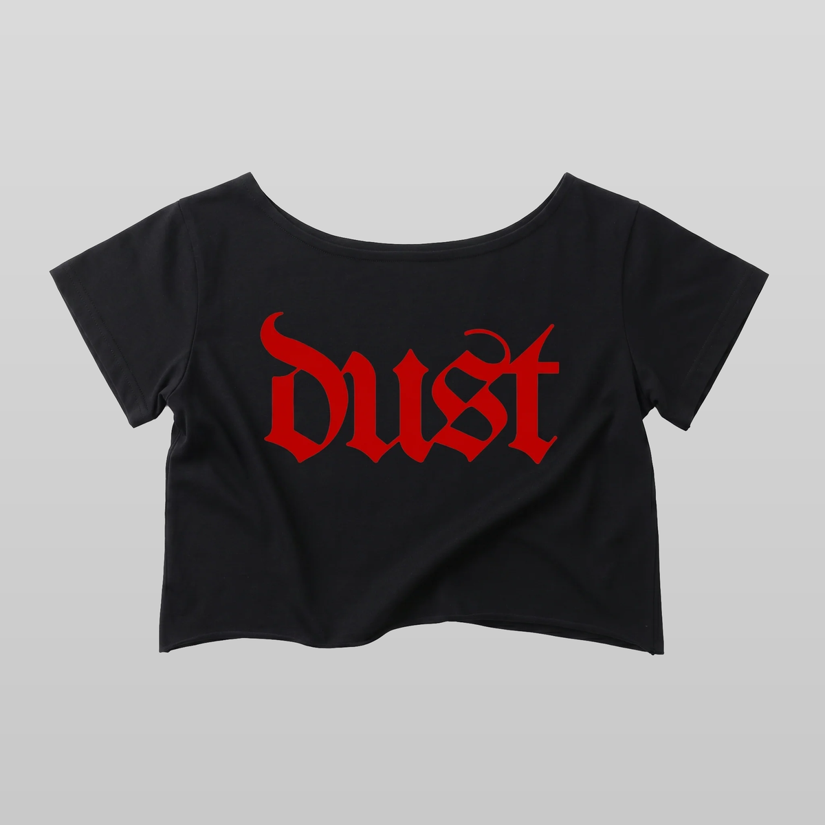 Cropped Off-Shoulder Logo Top