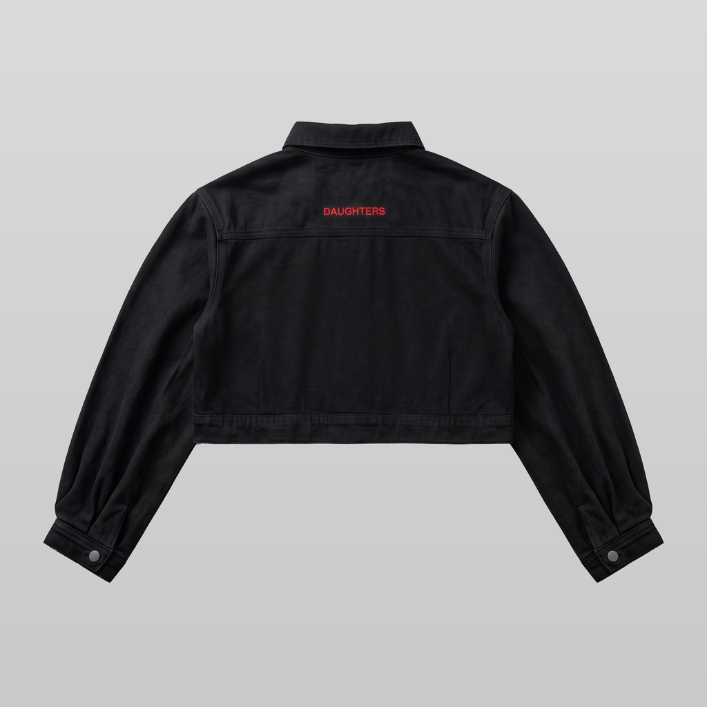 Crop Logo Denim Jacket