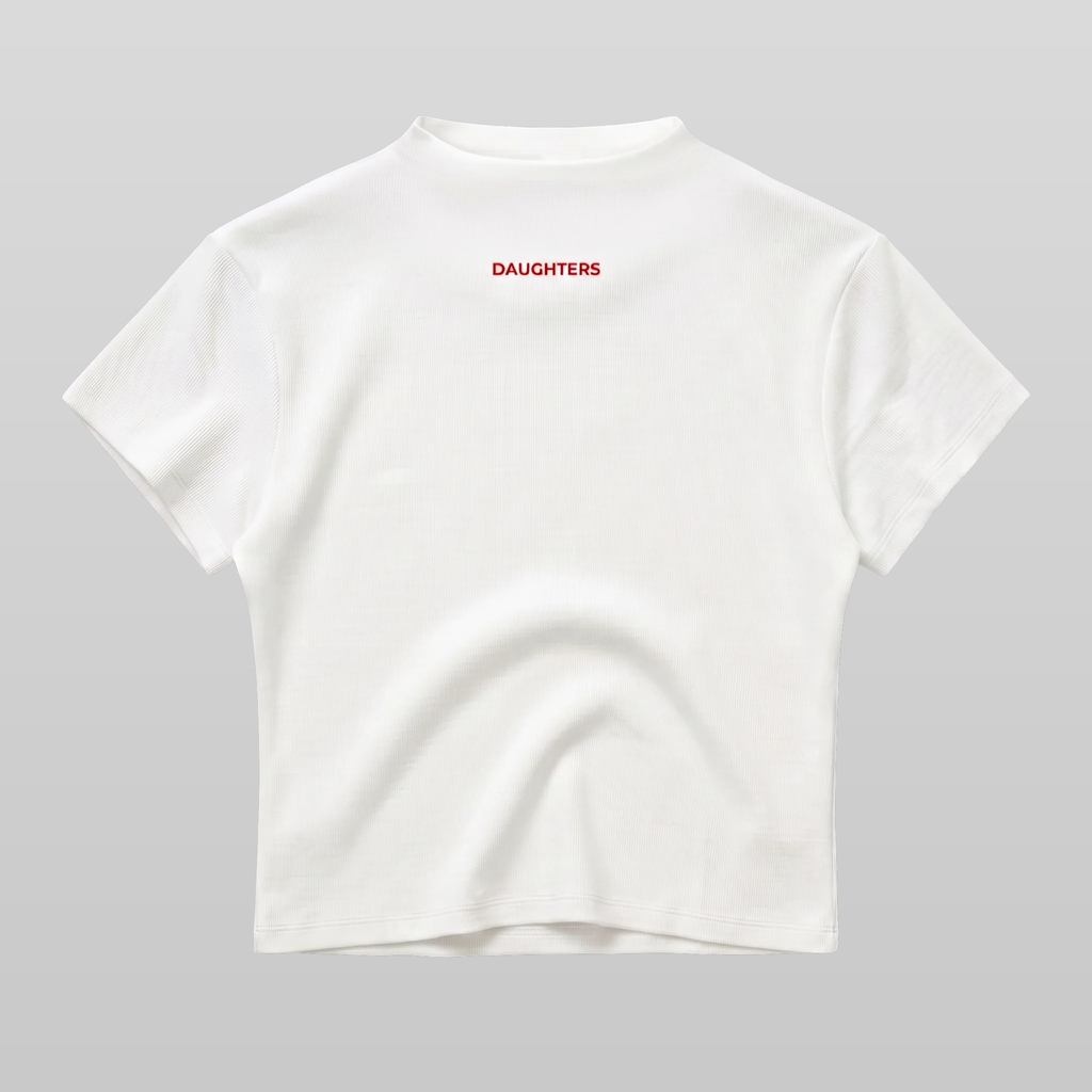 Mock Neck Logo Top