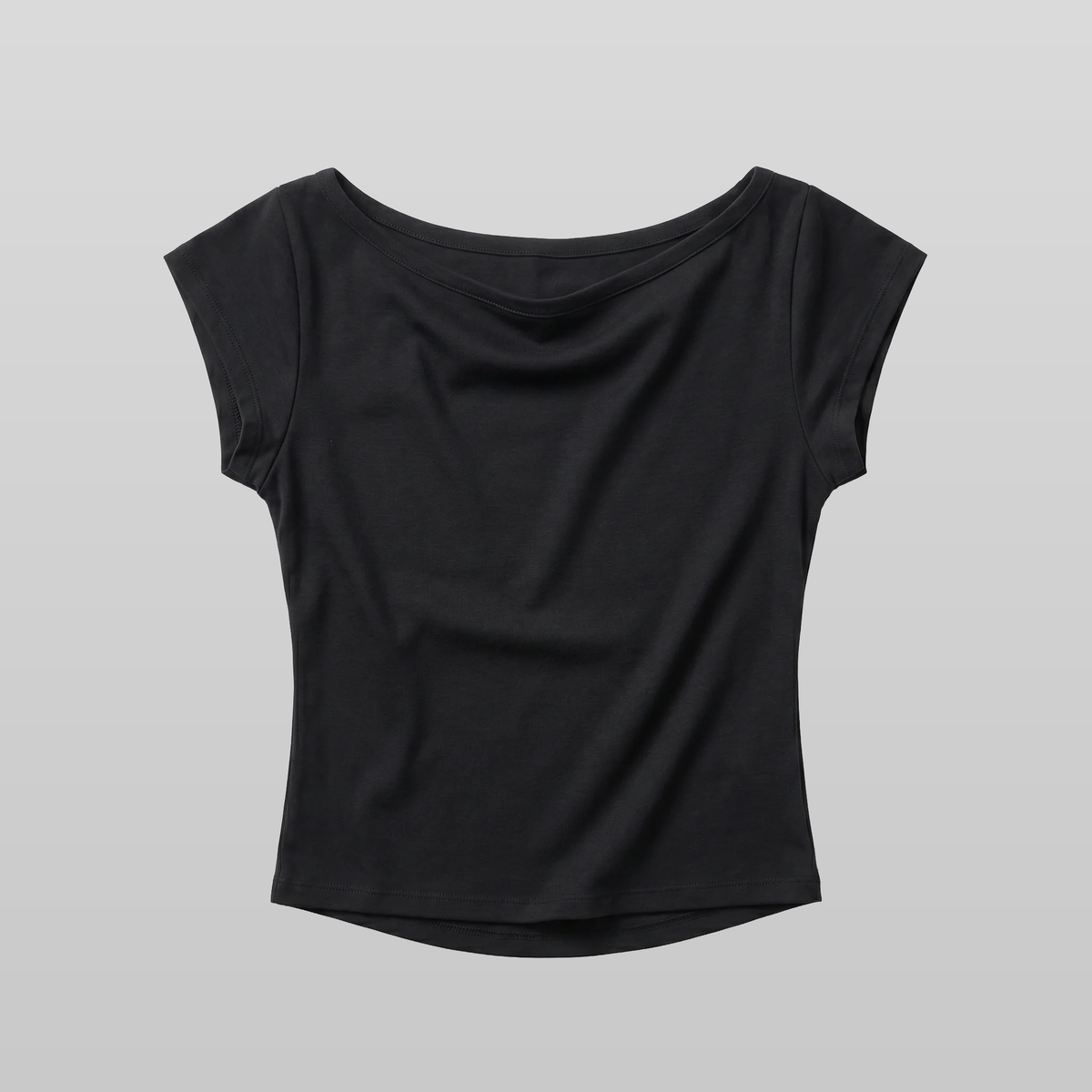 Wide Neck Logo Top